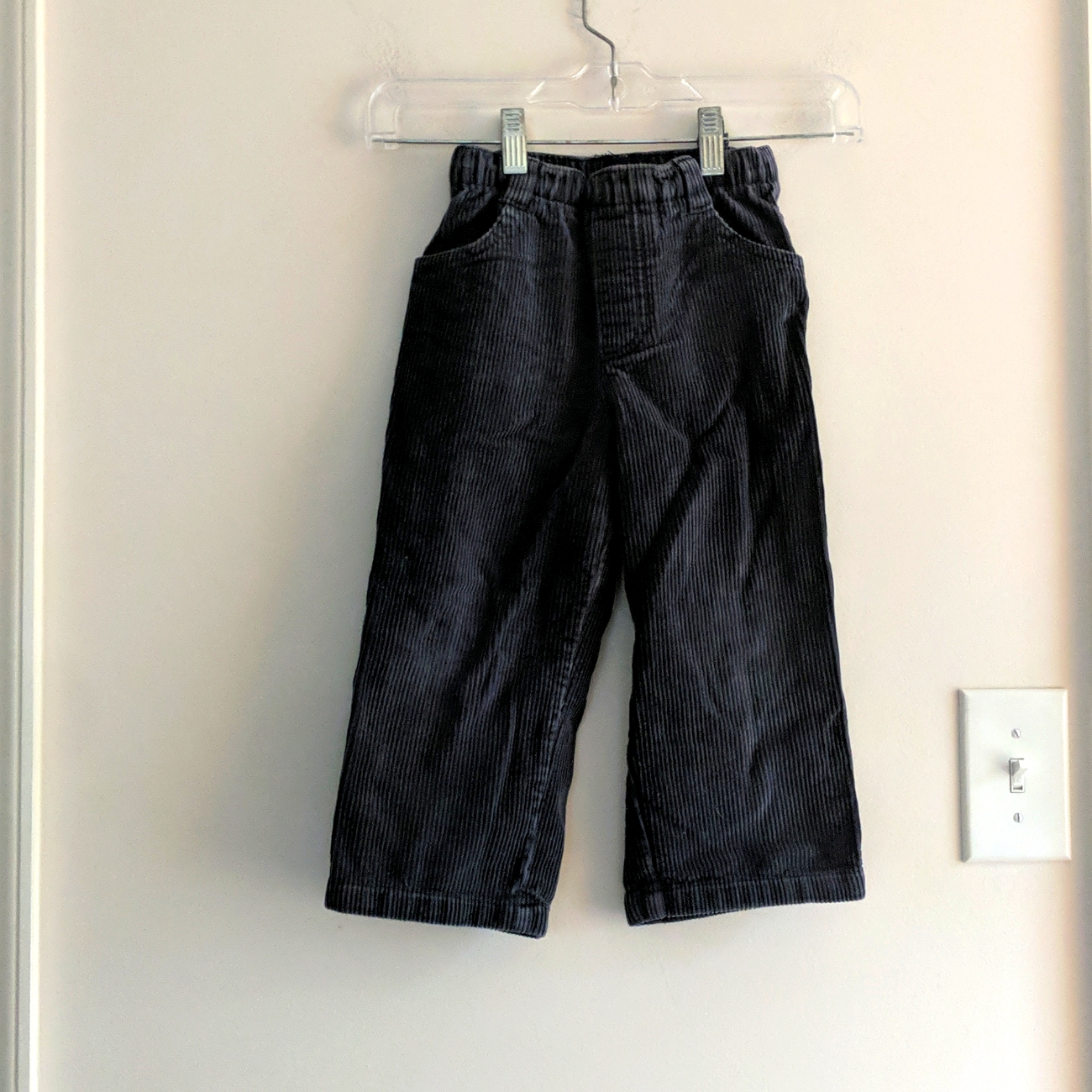 Mini Boden Gray Corduroy Pants